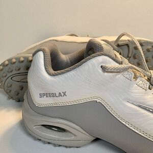 Nike speedlax 5 Turf Women's White Silver Lacrosse Cleats Dynamic Fit Size 7